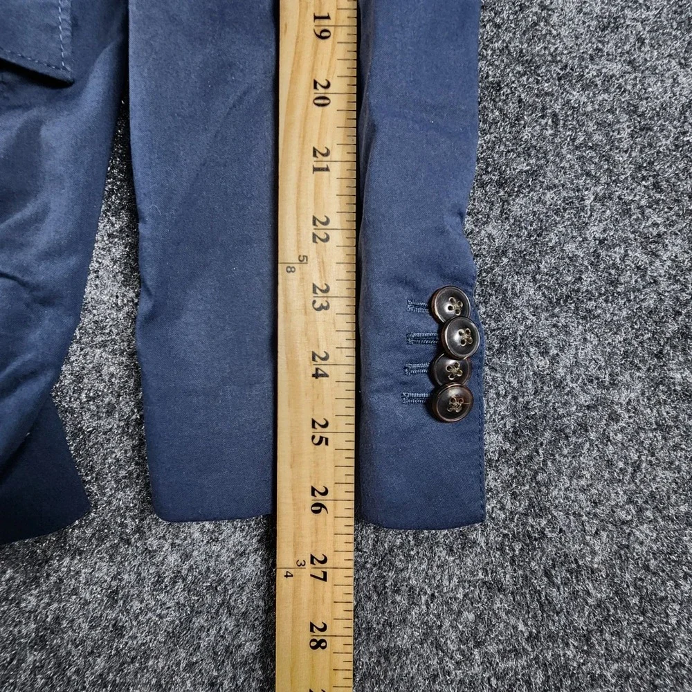 Faherty Organic Cotton Coolmax Sport Coat Blazer Mens Large Navy MOS2314-NVY
